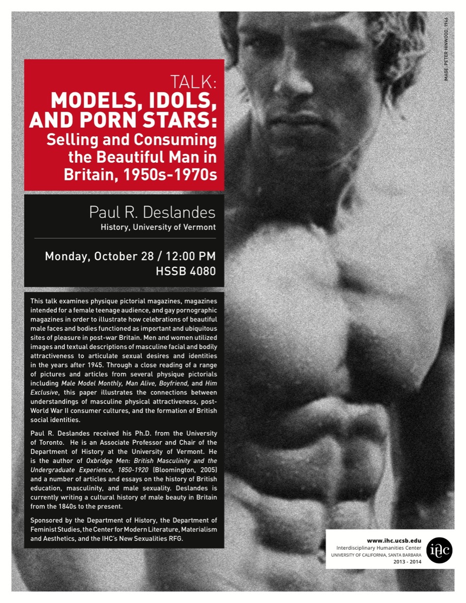 927px x 1200px - Models, Idols, and Porn Stars: Selling and Consuming the Beautiful Man in  Britain, 1950s-1970s - Interdisciplinary Humanities Center UCSB