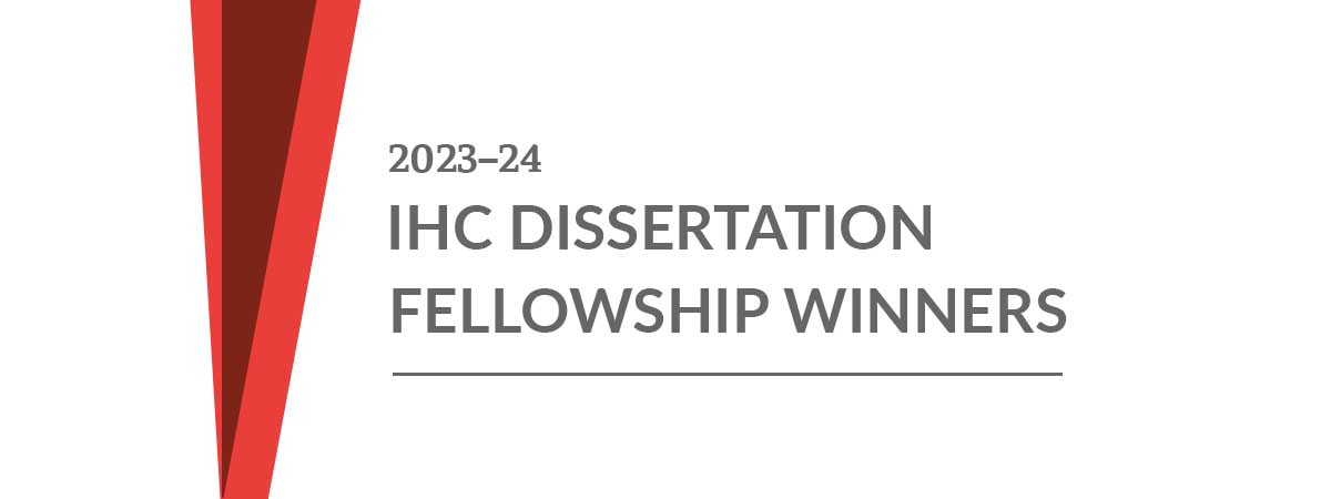 Dissertation Fellowship Winners 2023-24